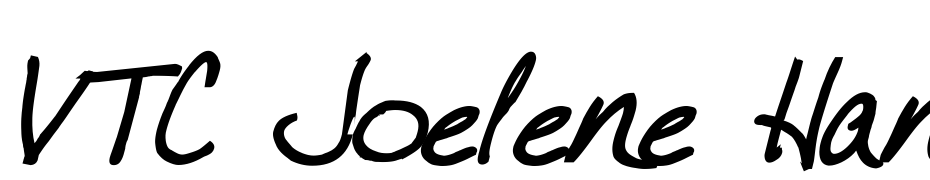 VTC Joelene Hand Bold Italic Font Download Free